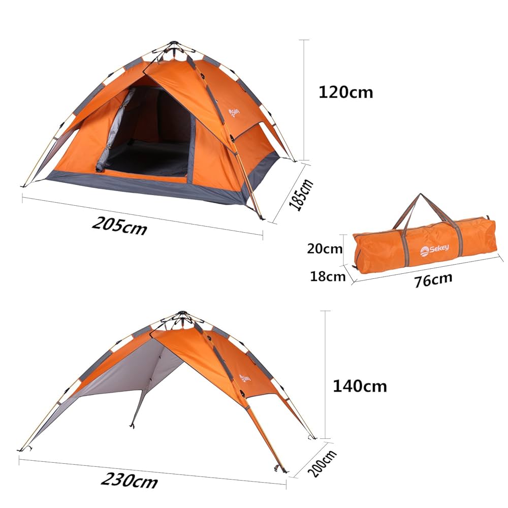 ☆ワンタッチテント テント 3～4人用　2WAY テント 設営簡単 Amazon | YACONE ワンタッチテント テント 3～4人用 ワンタッチ